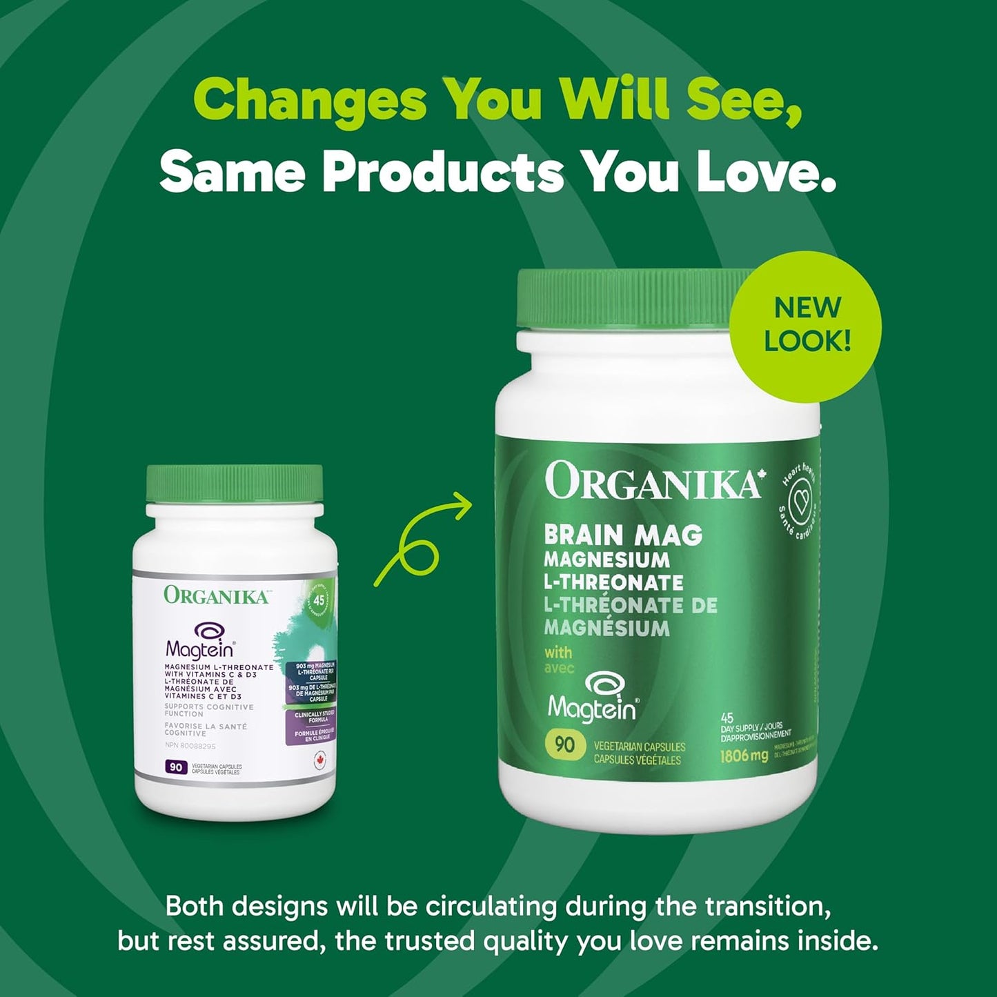 Organika Brain Mag- Magtein 鎂 L-蘇糖酸鹽，含維生素 C 和 D3 - 支持認知功能，經臨床研究，900 毫克鎂 - 90 粒膠囊