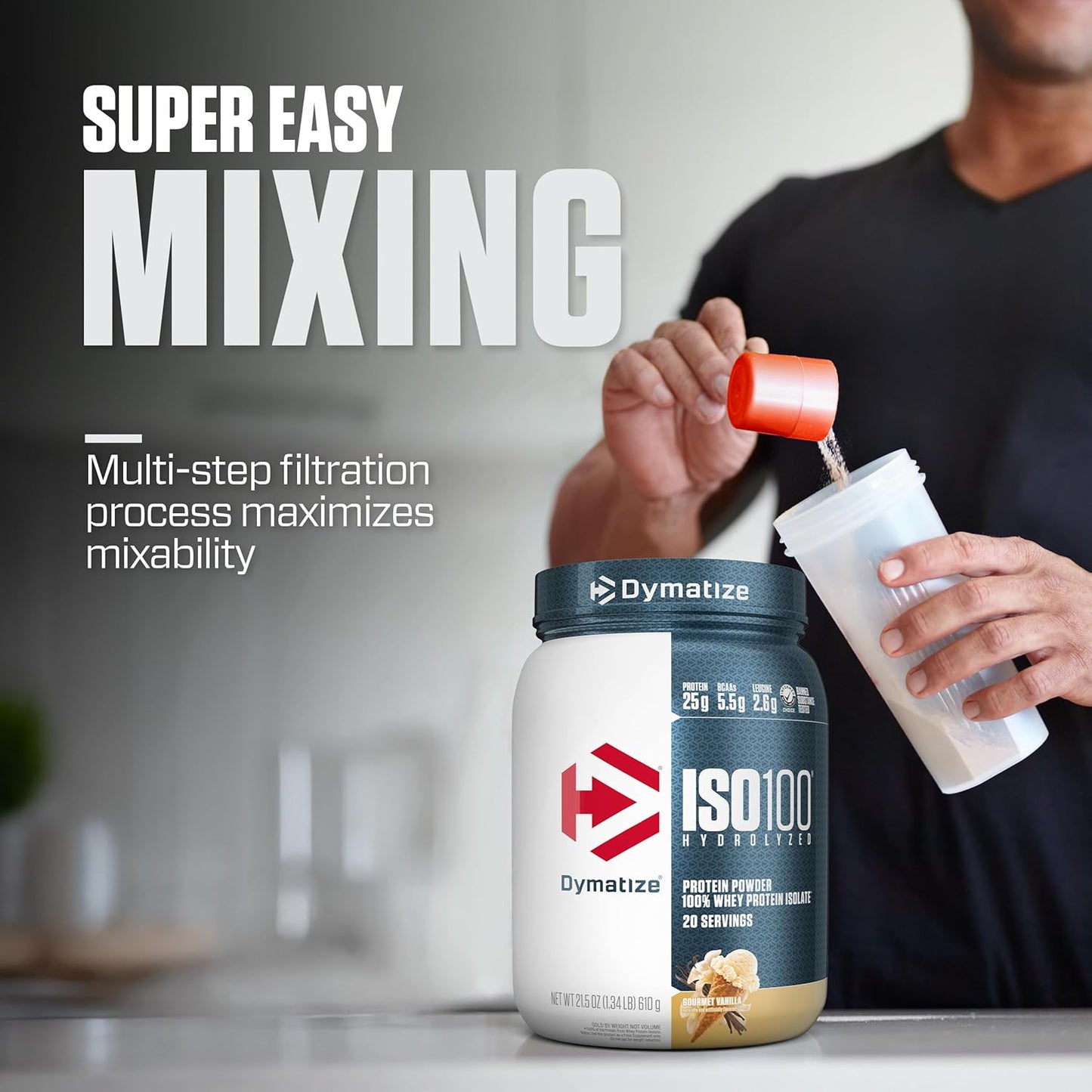 Dymatize Nutrition ISO100 - 美味香草口味 20 份