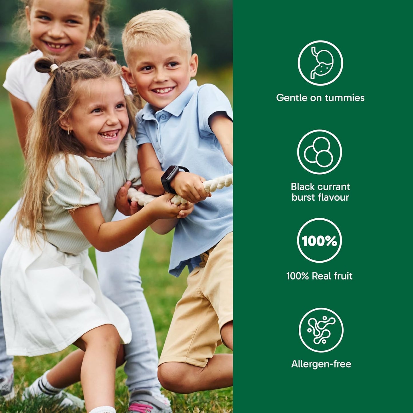 Organika 儿童铁质软糖（黑加仑味）- 补充必需铁质，帮助形成红细胞，促进生长发育 - 90 粒软糖