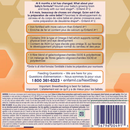 Enfamil A+2, Baby Formula, Powder Tub, with Brain Building DHA, 6-18 months, 550g