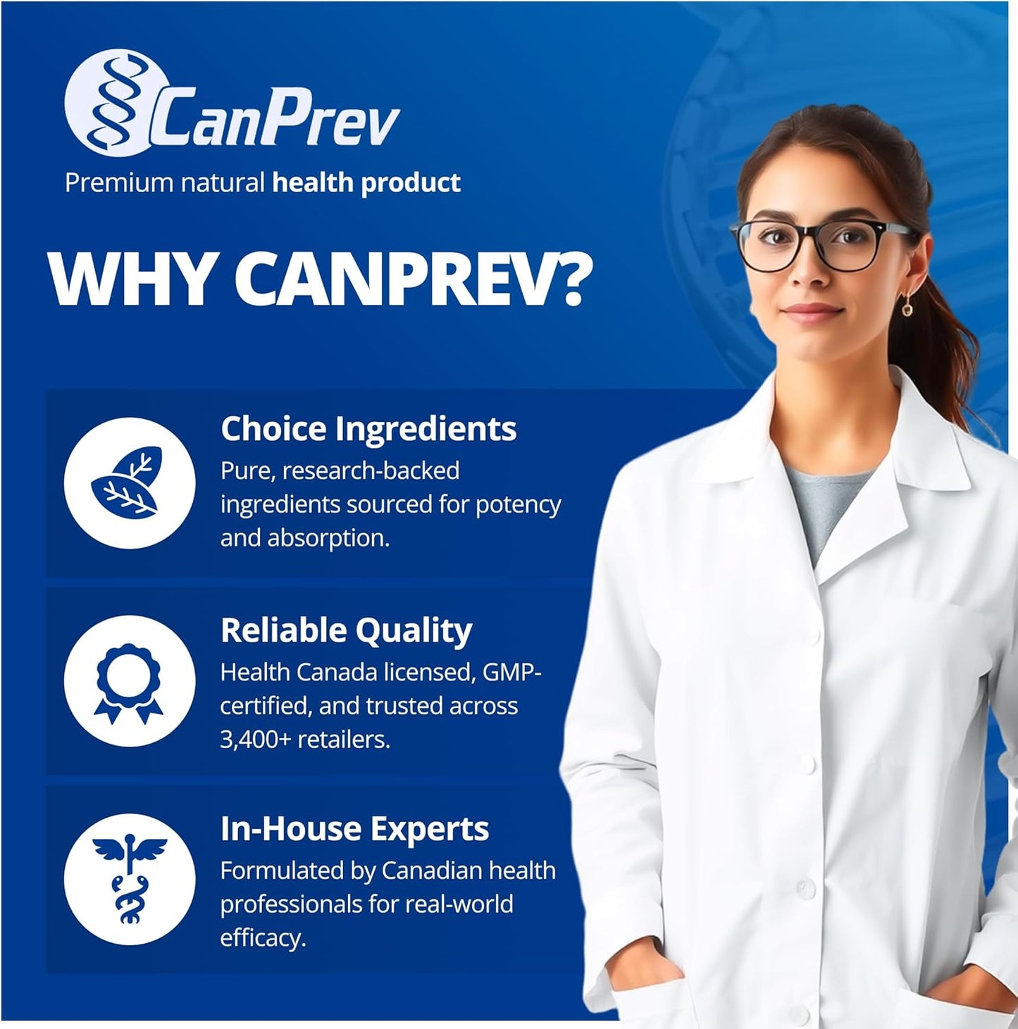 CanPrev Pro-Biotik IBS 支持，30 粒素食胶囊，30 天用量 - 男女益生菌 - 20 亿活性细胞，支持消化 - 舒适消化和平衡肠道菌群 - 缓解腹胀和胀气