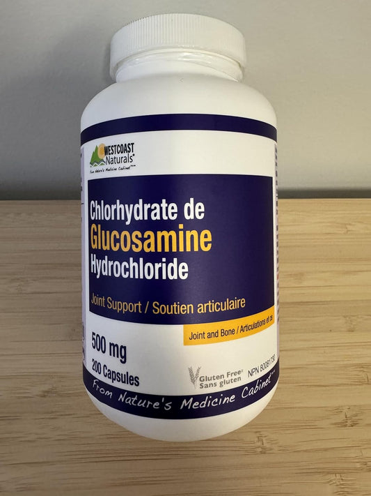 WESTCOAST NATURALS Glucosamine Hydrochloride Capsules, 200 Count