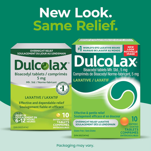 Dulcolax 比沙可啶片，5 毫克刺激性泻药，用于缓解偶尔便秘，适用于成人、6 岁以上儿童和哺乳期妇女的泻药和便秘缓解，10 片