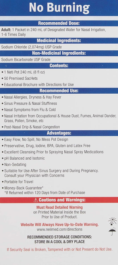 NeilMed Nasaflo 瓷洗鼻壶，8 盎司