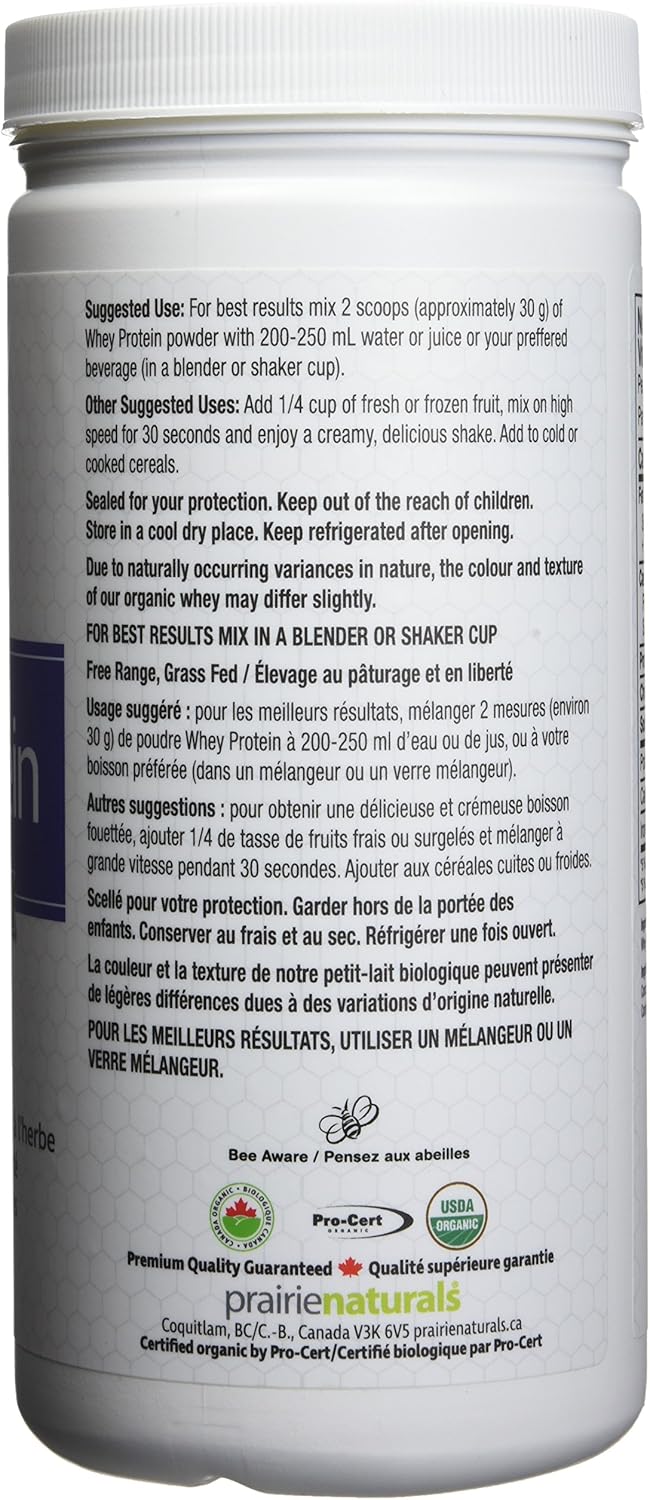 Prairie Naturals Organic Whey Protein, Natural, 300g