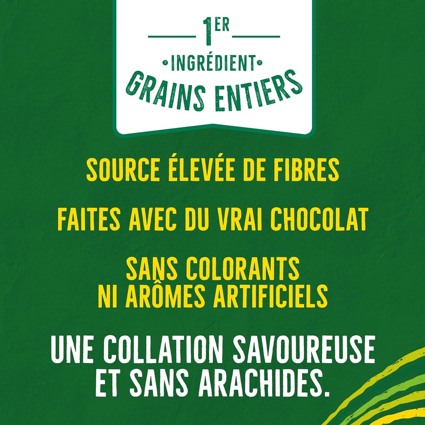 自然谷双倍巧克力味格兰诺拉麦片棒，不含人工香料，不含人工色素，零食棒，采用全谷物制成，5 根装格兰诺拉麦片棒