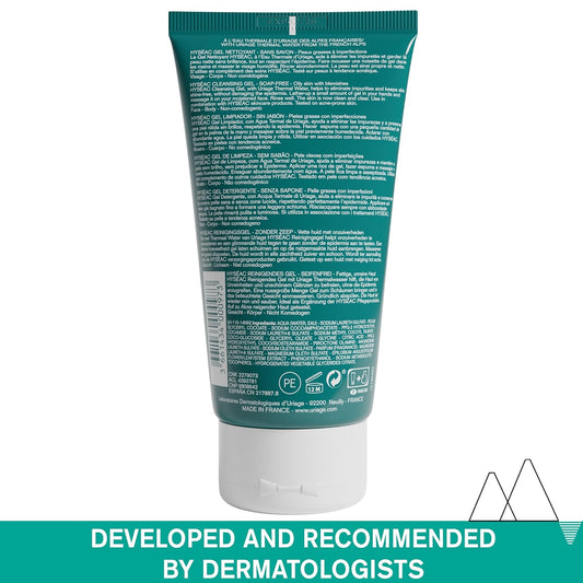 Uriage – Hyseac Cleansing Gel – Purifying Face Wash for Oily & Acne-Prone Skin – 150ml