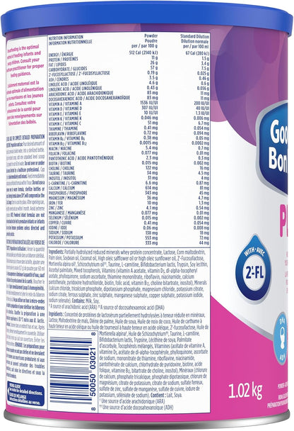 GOOD START PLUS 2 Powder Baby Formula, For Babies 6 months plus, Added Iron & Calcium, With DHA, Probiotics and 2'-FL, 1.02kg