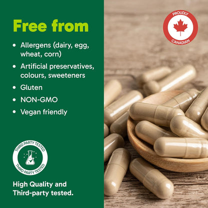 Organika 加拿大製造 NMN + PQQ - 抗衰老支持補充劑，促進細胞再生、能量代謝、認知功能 - 60 粒膠囊