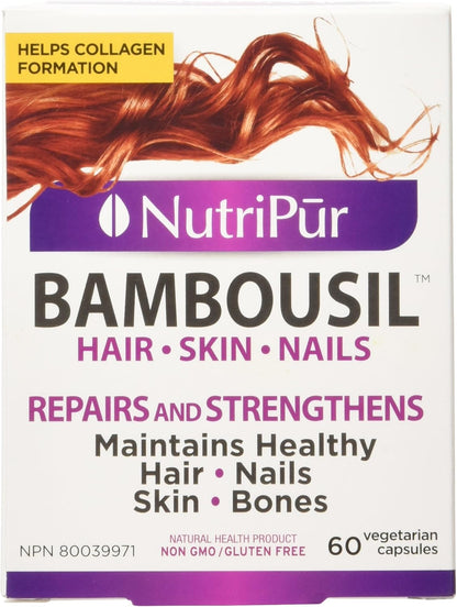 Nutripur BambouSil - Hair Skin Nails, Collagen formula, 60 vegetarian capsules