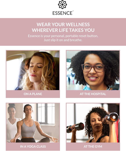 Essence 鼻腔擴散器 | 精油環 | 矽膠鼻吸入器（緩解過敏） - 3 件裝（僅環）