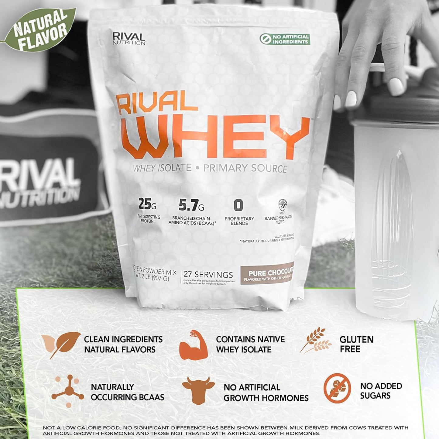 Rivalwhey 天然纯巧克力 2磅