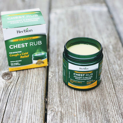 Herbion Naturals 胸部按摩膏，3.5 液体盎司 - 局部镇痛剂；缓解咳嗽、鼻塞和胸闷；舒缓拉伤、扭伤和关节炎引起的疼痛和酸痛