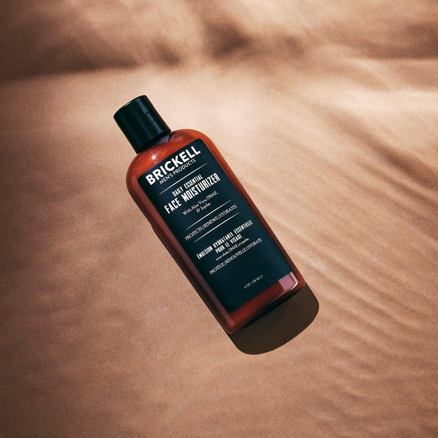 Brickell 男士日常必备面部保湿霜，天然有机速吸收面部乳液，含透明质酸、绿茶和荷荷巴油