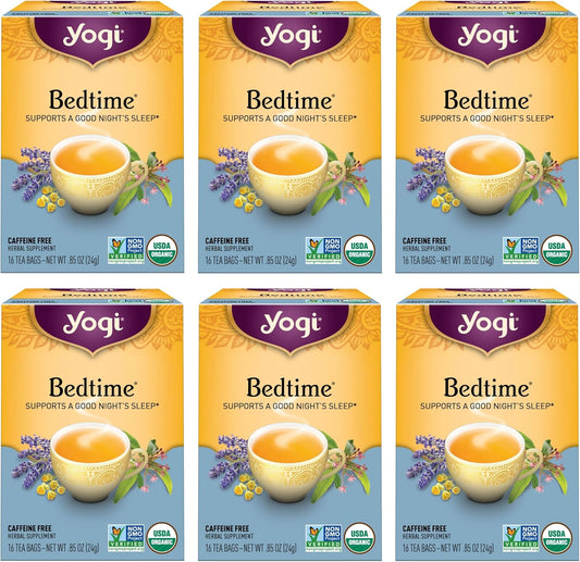 Yogi Tea 有機睡前草本補充劑，每盒 16 支（6 包），睡前草本茶，96 支