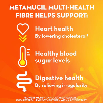 Metamucil, 每日车前子壳粉补充剂，三合一膳食纤维，促进消化健康，胶囊，100 粒