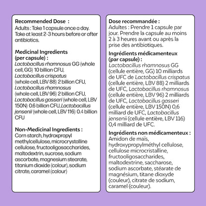 Culturelle 益生菌，女性健康平衡，30 粒胶囊，5 种经临床验证的益生菌菌株，支持消化、免疫和阴道健康*