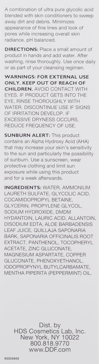 DDF Glycolic 5% Exfoliating Wash, 8.45-Ounce Bottle