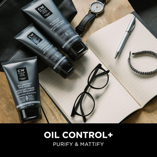 CW Beggs Oil Control+ Moisturizer for Men, Oily Skin, Face Cream, Hypoallergenic, Fragrance-Free, Paraben-Free, Alcohol-Free, Mineral Oil-Free, Cruelty-Free