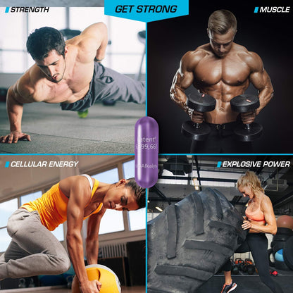 EFX Sports Kre-Alkalyn | PH 值校正肌酸一水合物 | 多项专利配方，增强力量，锻炼肌肉，提升运动表现，不腹胀，不积水 - 192 粒胶囊