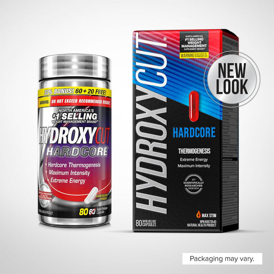 Hydroxycut 男女通用减肥药，Hydroxycut Hardcore，减肥补充剂，减肥能量丸，减肥代谢促进剂，减肥能量补充剂，80 粒装