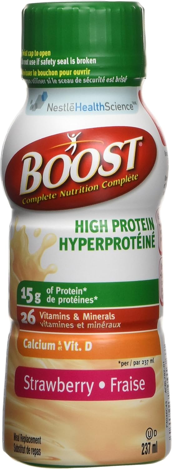 BOOST 高蛋白草莓味，6x237毫升（6包）