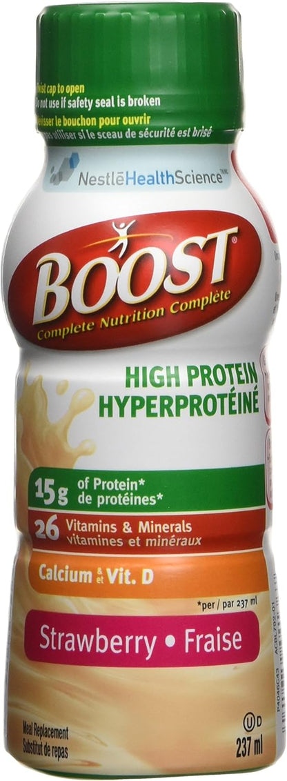 BOOST 高蛋白草莓味，6x237毫升（6包）
