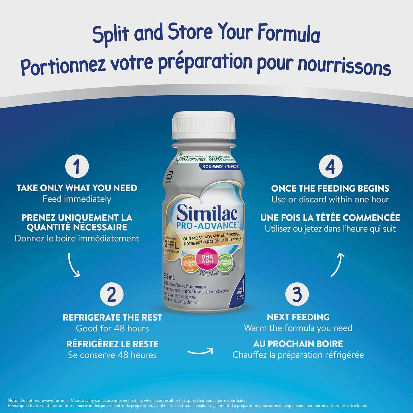 Similac Pro-Advance 1 段嬰兒配方奶粉，我們最接近母乳的配方，含 2’-FL，易於消化，0 個月以上，即食，16 x 235 毫升