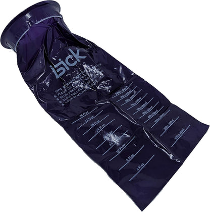 iSick 一次性呕吐袋 1000ml，24个装，深紫色，优质医用级，孕吐、儿童、出租车司机、汽车晕车，便携，不脏乱