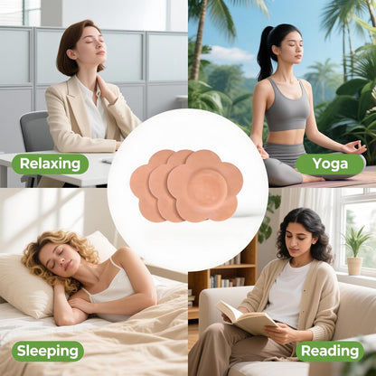 Castor Oil Pack Wrap, 50 Pcs Self-Adhesive Castor Patches for Belly Button (Oil Not Included, Skin Color)