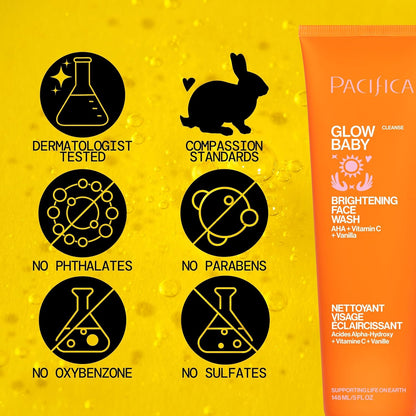 Pacifica Glow Baby Brightening Face Wash, 5 Ounce