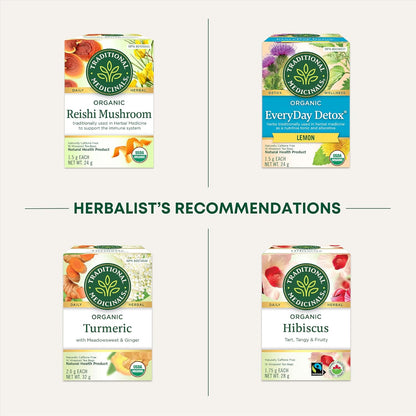 Traditional Medicinals - Organic Nettle Leaf Herbal Tea (Pack of 6) - Sustainably Sourced Fair Wild Nettle - 96 Tea Bags Total
