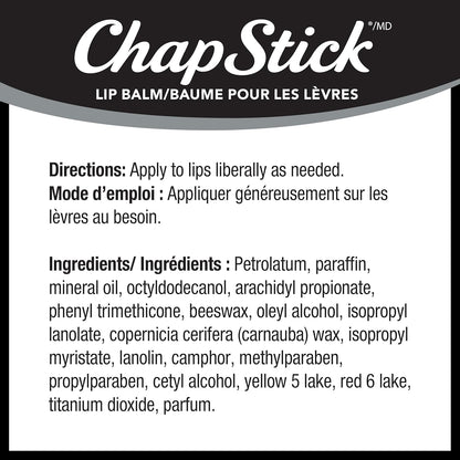 ChapStick Classic Lip Balm, Original Flavour, 1 Tube