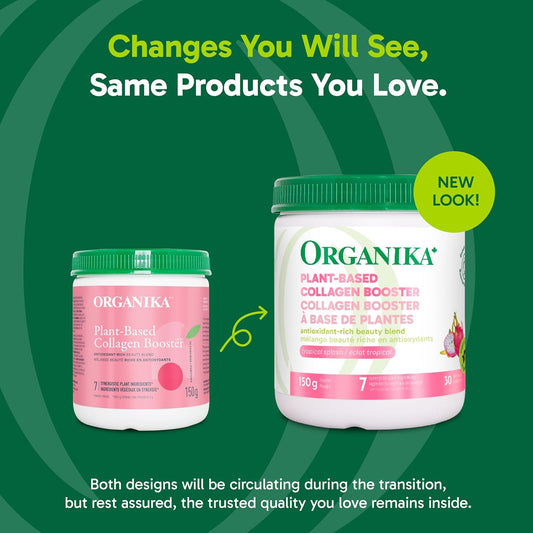 Organika Plant Based Collagen Booster- Helps Support the Production and Protection of Collagen- 150g