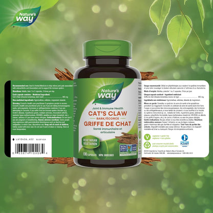 Nature's Way 貓爪藤保健品，100 粒