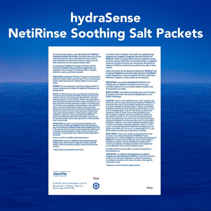 hydraSense NetiRinse 补充盐包，通用预先计量自混合包，减轻和缓解鼻塞感冒症状，60 包