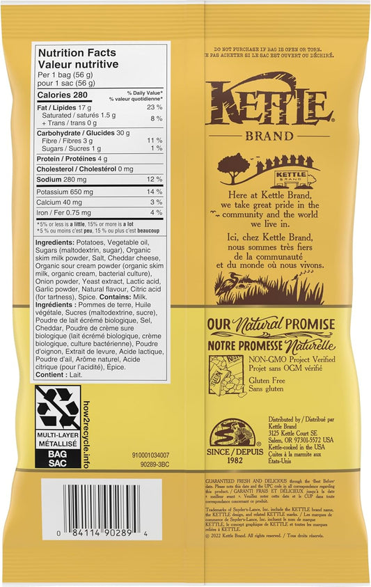 切达干酪味薯片（24 袋，56 克）