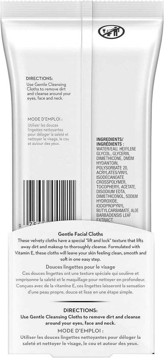 Olay Cleanse Gentle Facial Cloths, Fragrance Free, 30 count