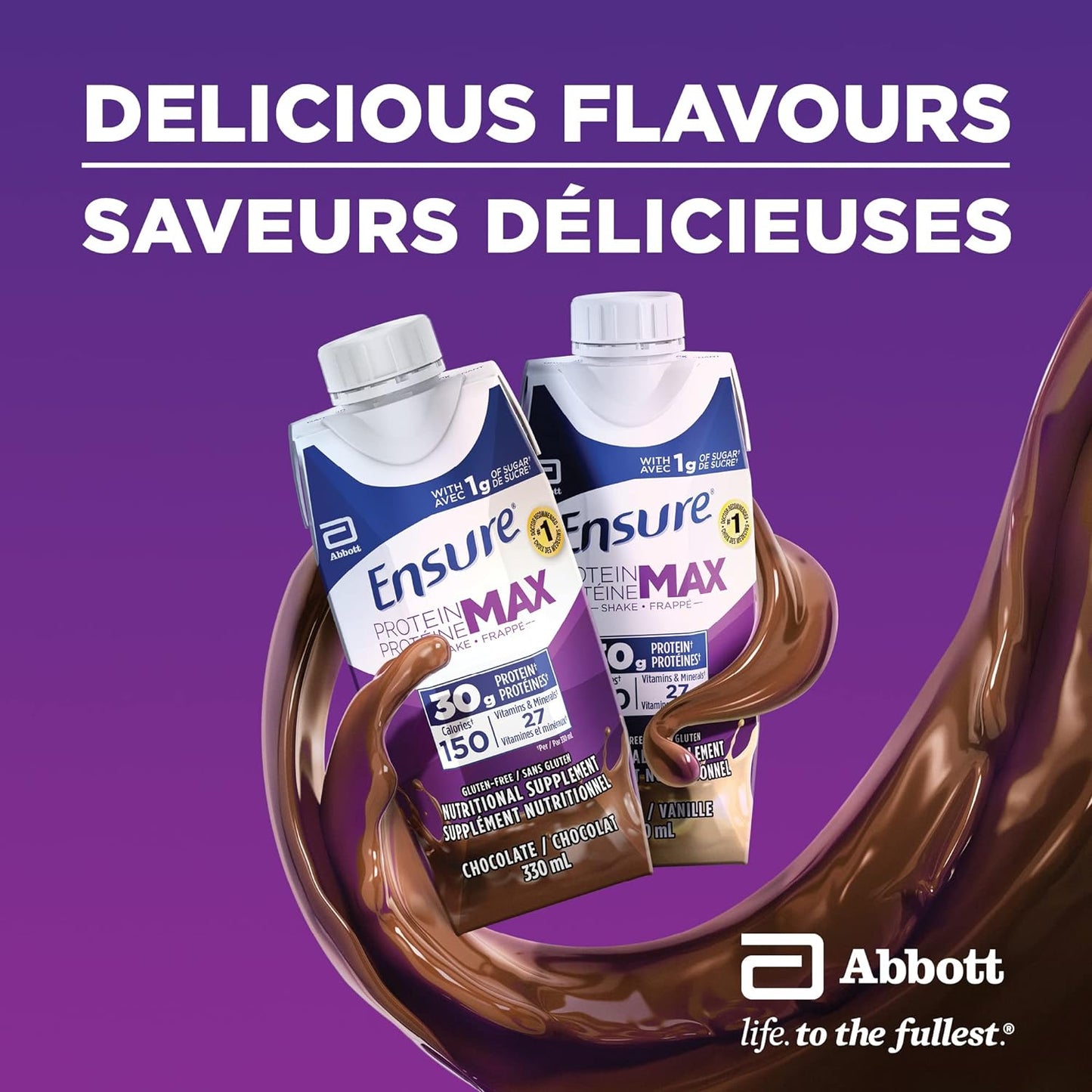 Ensure Protein Max Nutritional Supplement, Vanilla, 330 millilitre (Pack of 4)