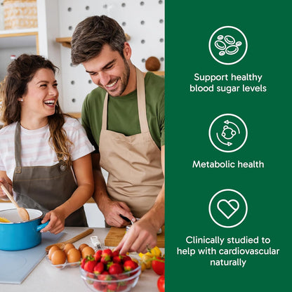 Organika 小檗碱 - 高效，支持胆固醇和葡萄糖代谢，有助于维持心血管健康 - 60粒胶囊