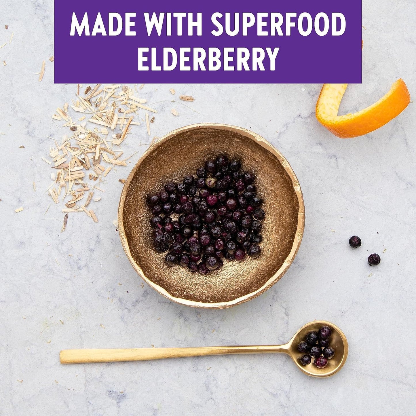 New Chapter 维生素 C + 接骨木果，含发酵维生素 C/全食物草本 + 胶原蛋白保护，30 片（1 包）