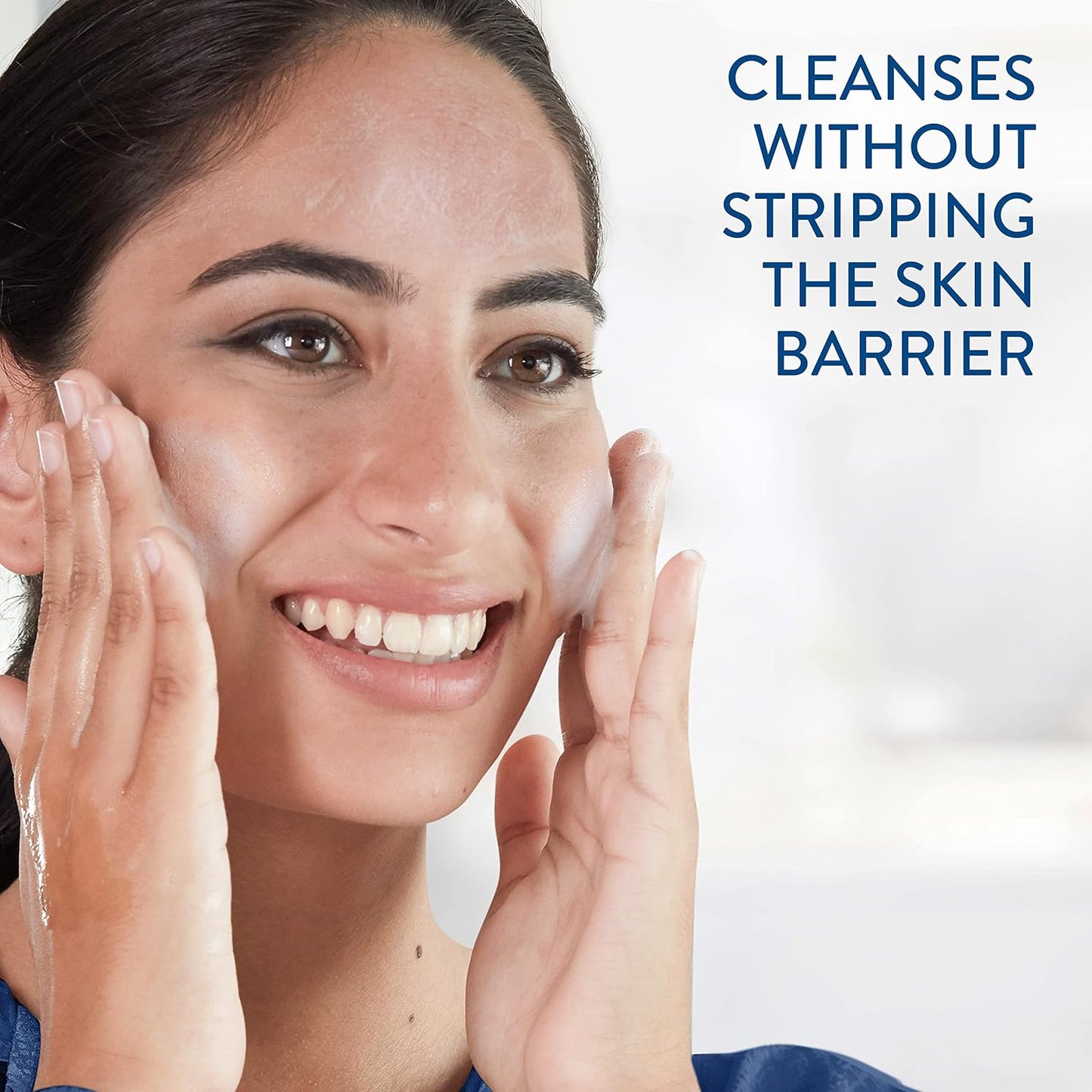 Cetaphil Optimal Hydration Daily Glow Cream for Sensitive, Dry and Dehydrated Skin & Cream to Foam Face Wash, Hydrating Foaming Cream Cleanser, For Normal to Dry