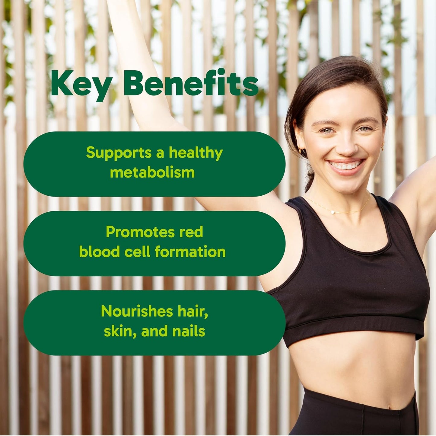 Organika 加拿大製造高級 B 群維生素 110 毫克 - 能量和免疫支持，甲基化 B 群維生素，增強吸收 - 60 粒膠囊