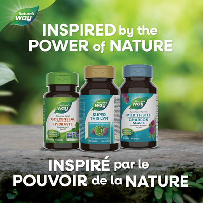 Nature's Way Super Thisilyn 健康补充剂 – 奶蓟提取物，支持肝功能 – 抗氧化剂来源 – 60 粒素食胶囊