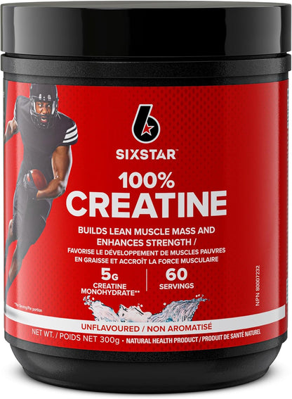 Six Star Creatine Monohydrate | Six Star Elite 100% Creatine Monohydrate Powder | Post Workout Muscle Recovery & Muscle Builder | Micronized Creatine Powder | | Unflavored (60 Servings)