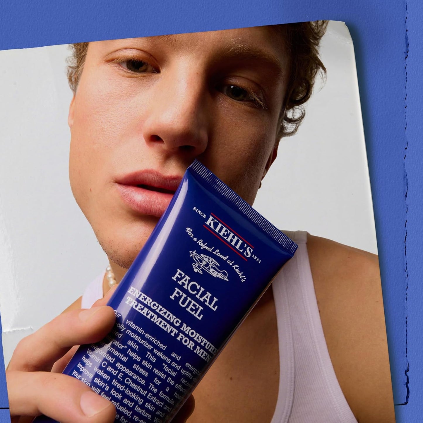 Kiehl's Facial Fuel Moisturizer, Men's Face Cream, with Vitamin C and Caffeine that Contain Antioxidants to Help Energize and Reduce Dullness, Non-Greasy, Paraben, and Sulfate Free