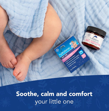 hydraSense 婴儿护理舒缓膏 – 温和舒缓，舒适肌肤，不含凡士林，无刺激性，采用天然成分桉树、薰衣草和洋甘菊制成，经儿科医生测试（2x43 克）