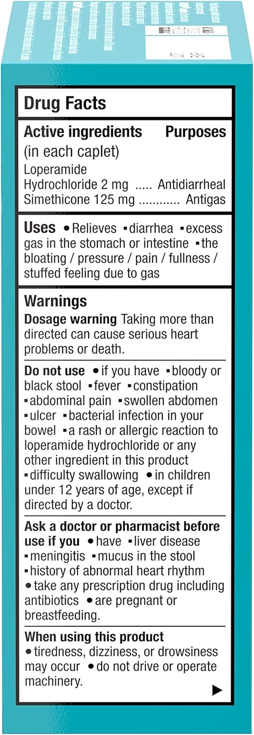 Imodium Advanced Rapid Relief 止瀉藥片，20 粒（1 包）- 包裝可能有所不同
