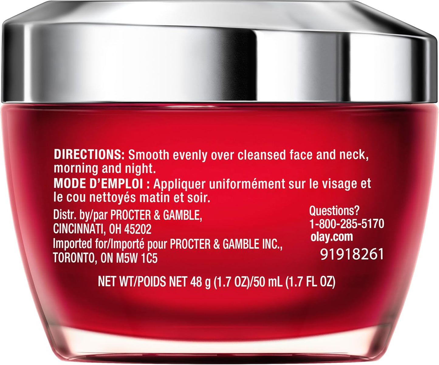 Olay Face Moisturizer, Regenerist Micro-Sculpting Facial Cream for Women - Instant Hydration, Anti-Aging, Anti-Wrinkle, Firming Skin Care - Hyaluronic Acid, Niacinamide, Amino Peptides, 50 mL