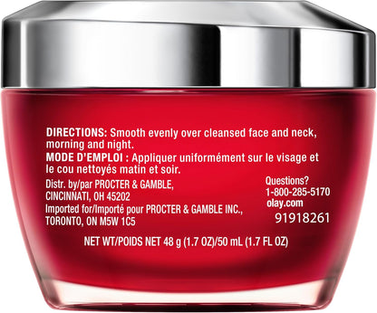 Olay Face Moisturizer, Regenerist Micro-Sculpting Facial Cream for Women - Instant Hydration, Anti-Aging, Anti-Wrinkle, Firming Skin Care - Hyaluronic Acid, Niacinamide, Amino Peptides, 50 mL